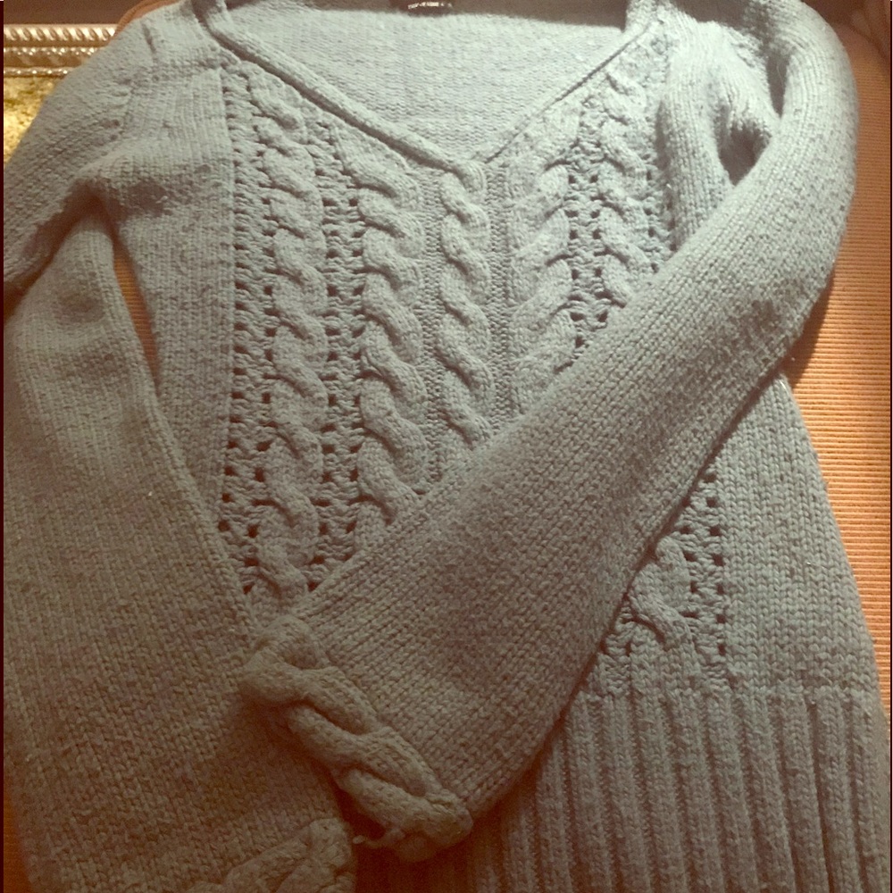 Cable sweater